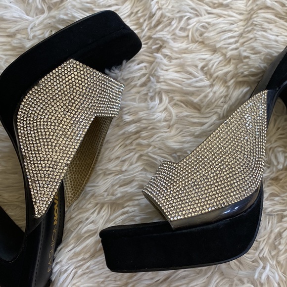 Womens  heeled slides sandals, Size  7 - Picture 10 of 13